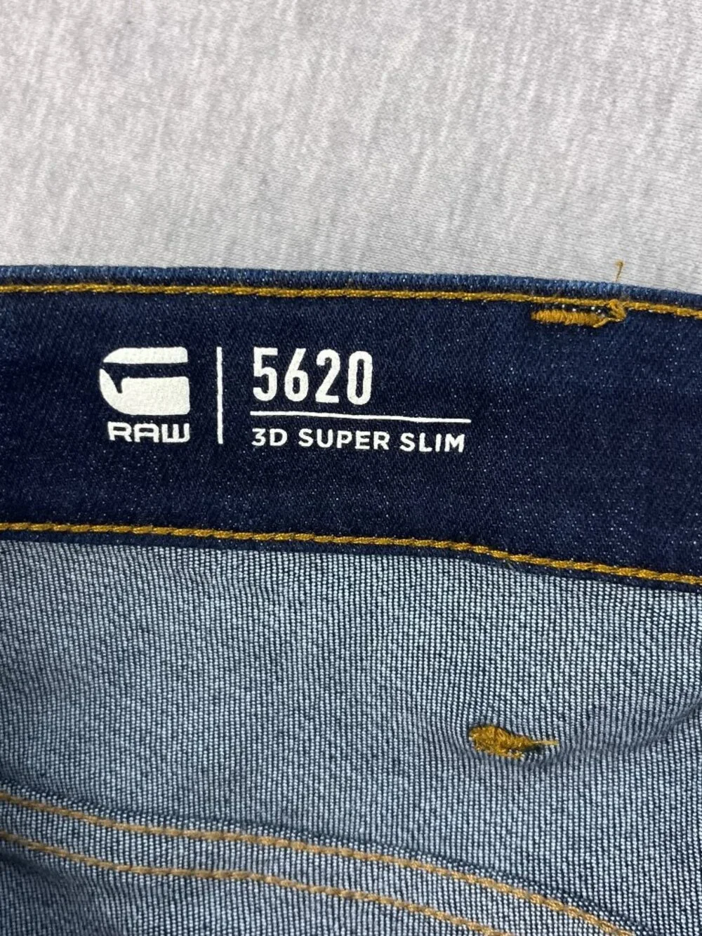 G-Star Raw 3D Super Slim Jeans Mens 33x32 *Fits 33x30 Blue Stretch Denim 5620